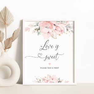 möhippan för  blommigt Kärlek är söt Poster