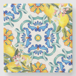 Möhippan för citroner av majolica tiles stenunderlägg