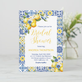 Möhippan för den italienska plattan och Lemon i Me Inbjudningar