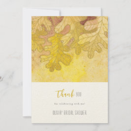 Möhippan för hösteken Lämnar Tack för ditt kort