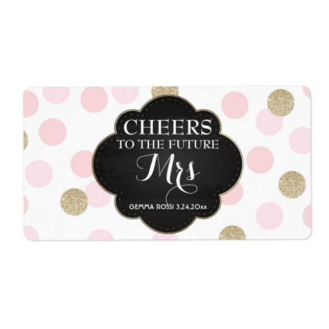 Möhippan för Mini Champagne-etikett Fraktsedel (Framsidan)
