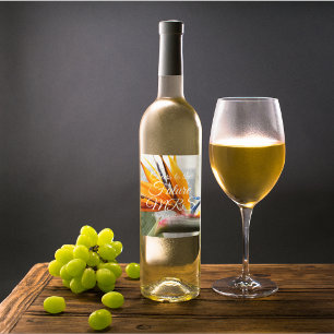 Möhippan för Personlig av Paradise Plant Vinflaska Etikett