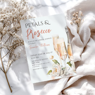 Möhippan för Petals och Proseccos Rosa Inbjudningar
