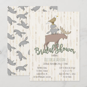 Möhippan för trädjur från Rustic Woodland Animals Inbjudningar