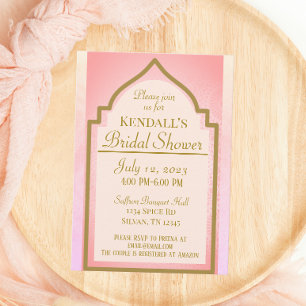 Möhippan för vacker indisk arabisk natt inbjudningar