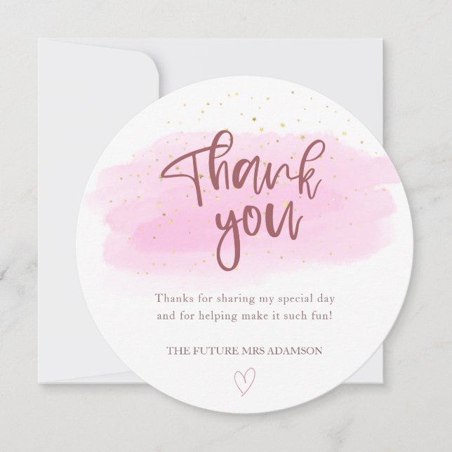 Möhippan för vattenfärg i ro Tack för ditt kort (Framsida)