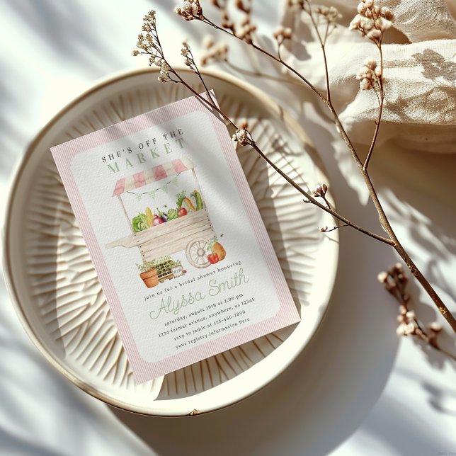 Möhippan för vegetabiliskt ställ på jordbruksmarkn inbjudningar (Skapare uppladdad)