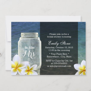 Möhippan Frangipani & Mason Burk Beach Theme Inbjudningar