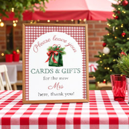 Möhippan Gift bord Red på julmarknaden Poster