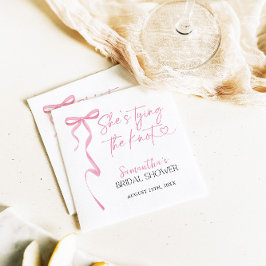 Möhippan Gifter sig rosa Bow Shes Pappersservett