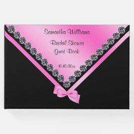 Möhippan Glitzy Diamonds & Rosa Bow Gästböcker