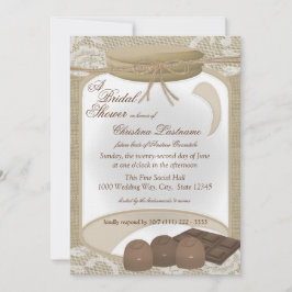 Möhippan godisskål och choklad inbjudningar