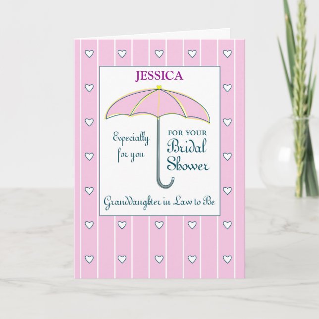 Möhippan "Granddotter in law to be Custom Name" Kort (Framsida)