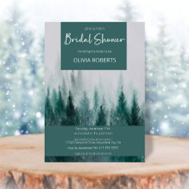 Möhippan gräs Träd Forest Watercolor Grönt  Inbjudningar