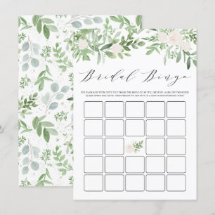 Möhippan Grey and White Flowers Bingo Tilläggskort