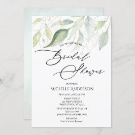 Möhippan Grey Guld Botanical Löv Inbjudningar