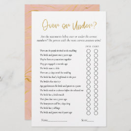 Möhippan Guld Glitter - spel över eller under