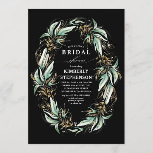 Möhippan Guld Grey Wandedegen Black Boho Inbjudningar