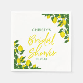 Möhippan gult Lemon Watercolor Pappersservett