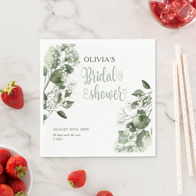 Möhippan Gypsophila & Eucalyptus Pappersservett (Insitu)