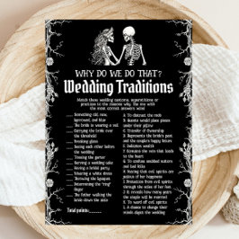 Möhippan Halloween Skeleton Bröllop Traditions Ga Inbjudningar