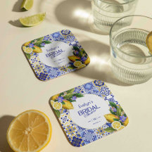 Möhippan Italienska Mosaic Blue Tile Lemons