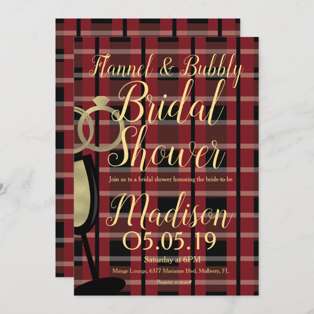 Möhippan Jul Flanololja Bubly Inbjudningar (Fram/baksida)