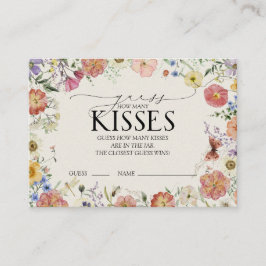 Möhippan Kisses-spel med pressad Wildblomma Tilläggskort