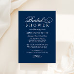 Möhippan Klassisk Elegant, marinblå Bröllop Inbjudningar<br><div class="desc">Formell marin blå bröllop inbjudningskort för möhippan-design har en vacker typografi som kombinerar ett traditionellt blomstrande kalligrafiskt skript med klassisk blockering. Innehåller en dekorativ dekorativ dekorativ dekorativ dekorativ dekorativ rulla. Anpassningsbarna kan vara fullt personlig för ditt speciella tillfälle. Var snäll och handla vår klassiska Elegant Navy Blue Bröllop Collection för...</div>