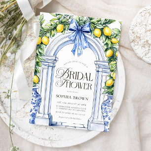 Möhippan La Dolce Vita Citrus Greenery Inbjudningar
