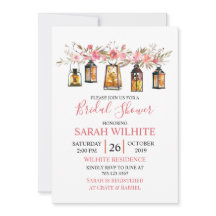 Möhippan Lanternor för vattenfärgsfärg, Blommigt