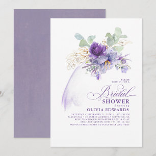 Möhippan Lavender & Guld Elegant Modern Boho Inbjudningar