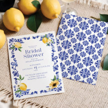 Möhippan Lemon & Antique Blue Pottery Mönster