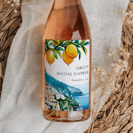 Möhippan Lemon Citrus Amalfi Kusten Vinflaska Etikett