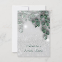 Möhippan Light Burk Rustic Glitter Inbjudningar