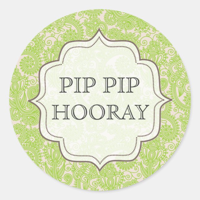 Möhippan Lime Green Dessert Bord Märkre etikett (Framsida)