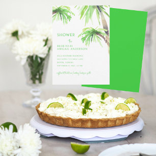 Möhippan Lime Green Handflatan Träd Inbjudningar