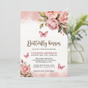 Möhippan Little Butterfly Kisses Blommigt Inbjudningar