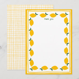 Möhippan Little Lemons ANPASSNINGSBAR Tack Kort