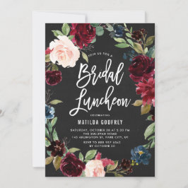 Möhippan Luncheon för Blommigten Höstkontrollpanel Inbjudningar