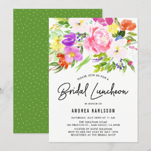 Möhippan Luncheon för färgämnet Vår Blooms Lunche Inbjudningar