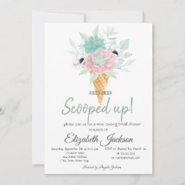 Möhippan Lyckad iskrämning, blomning Inbjudningar