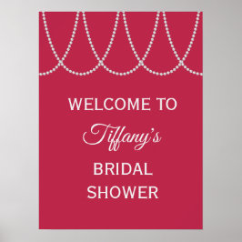 Möhippan magenta och pärlor Poster