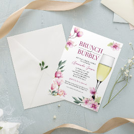 Möhippan Magnolia Brunch och Bubly Inbjudningar