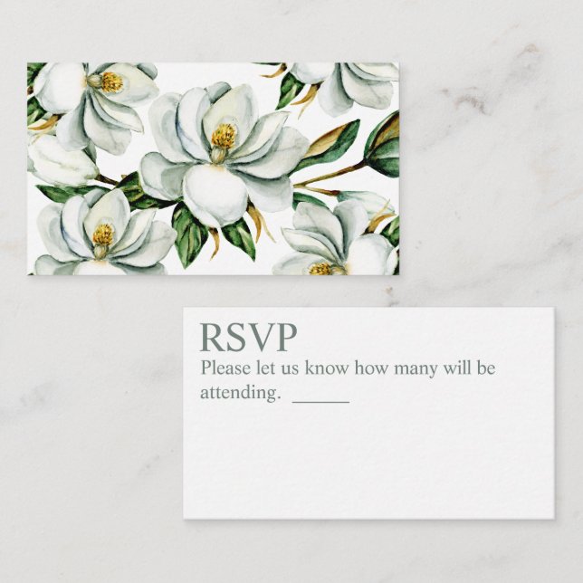 Möhippan Magnolia Greenery Tilläggskort (Fram/baksida)