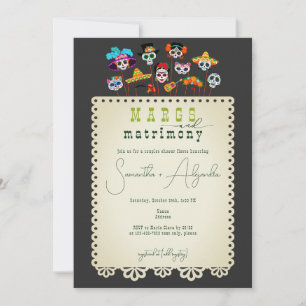 Möhippan Margs & Matrimony Mexican Fiesta Inbjudningar