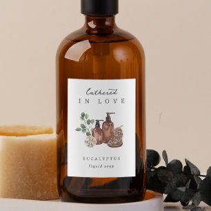 möhippan "Märkta i Kärlek" Soap Favor-etikett för  Mat Etikett