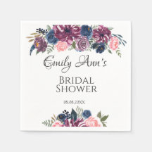 Möhippan Marsala Rosa Navy Peonies