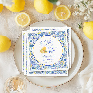 Möhippan Mediterranean Tiles Italy Summer Pappersservett