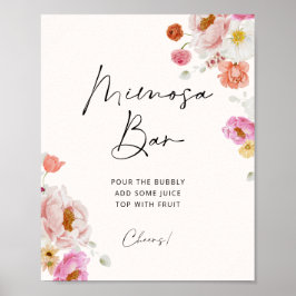 Möhippan Mimosa Pub Blommigt Poster